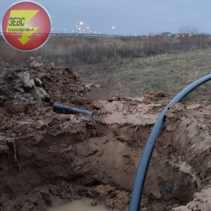 Капитальнай ремонт напорного канализационного коллектора от КНС КАЛТУ до камеры гашения.