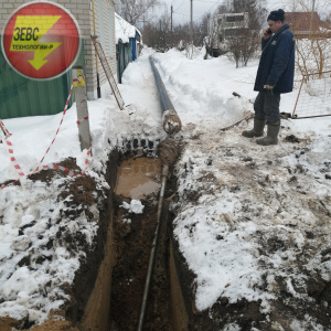 Бестраншейная прокладка самотечного коллектора в Калужской области