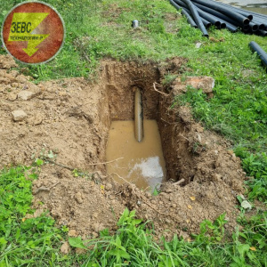 Прокладка трубопроводов под коммуникации.