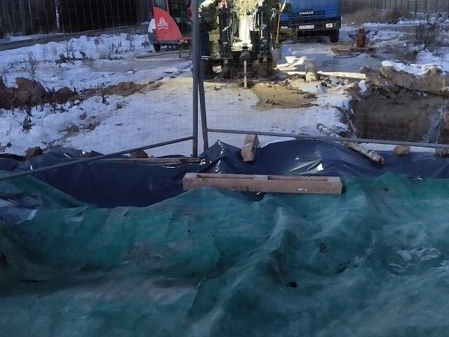 Бестраншейная прокладка  методом ГНБ в Московской области, городском округе Истра, д. Холмы 