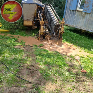 Прокладка газопровода и установка МРП.