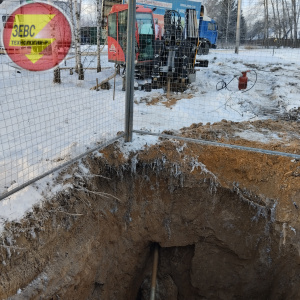 Бестраншейная прокладка  методом ГНБ в Московской области, городском округе Истра, д. Холмы 